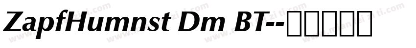 ZapfHumnst Dm BT-字体转换
